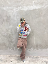 PATCHY ZIP (GREY) view 2