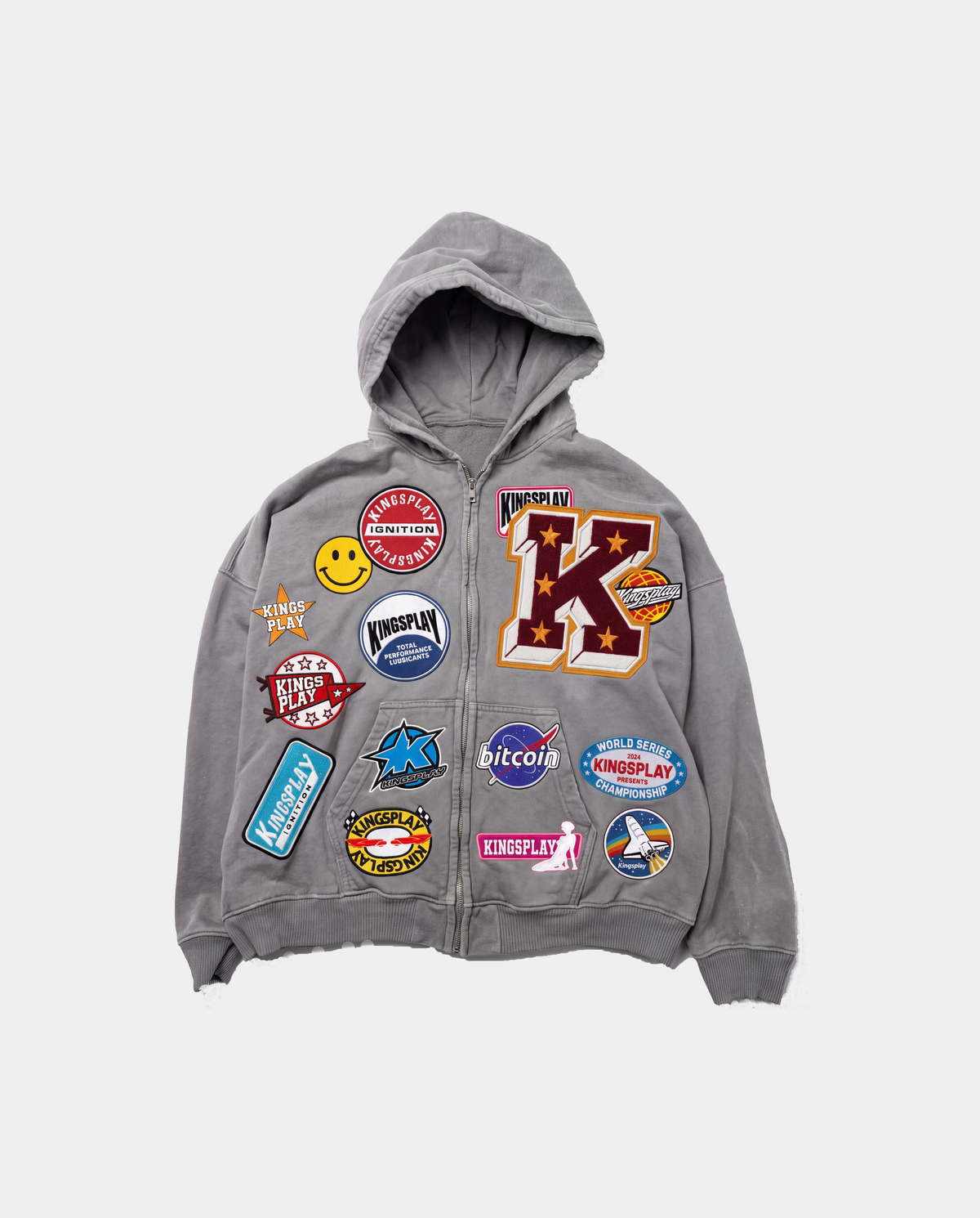 PATCHY ZIP (GREY)