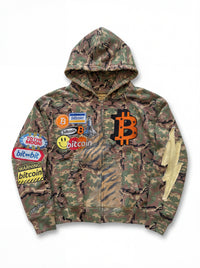 BITCOIN “CAMO” K1 ZIP UP view 1