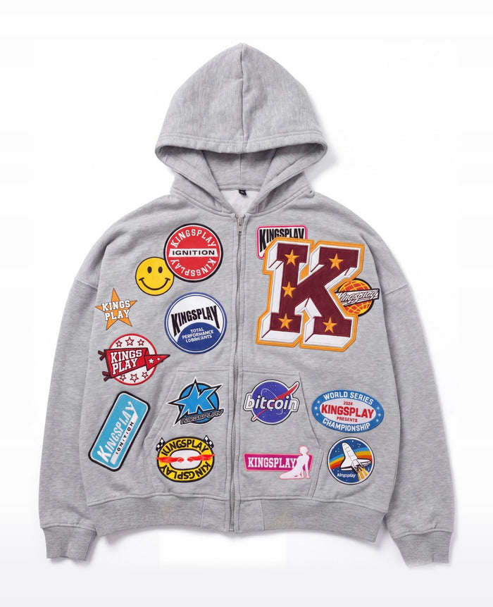 PATCHY ZIP (GREY)